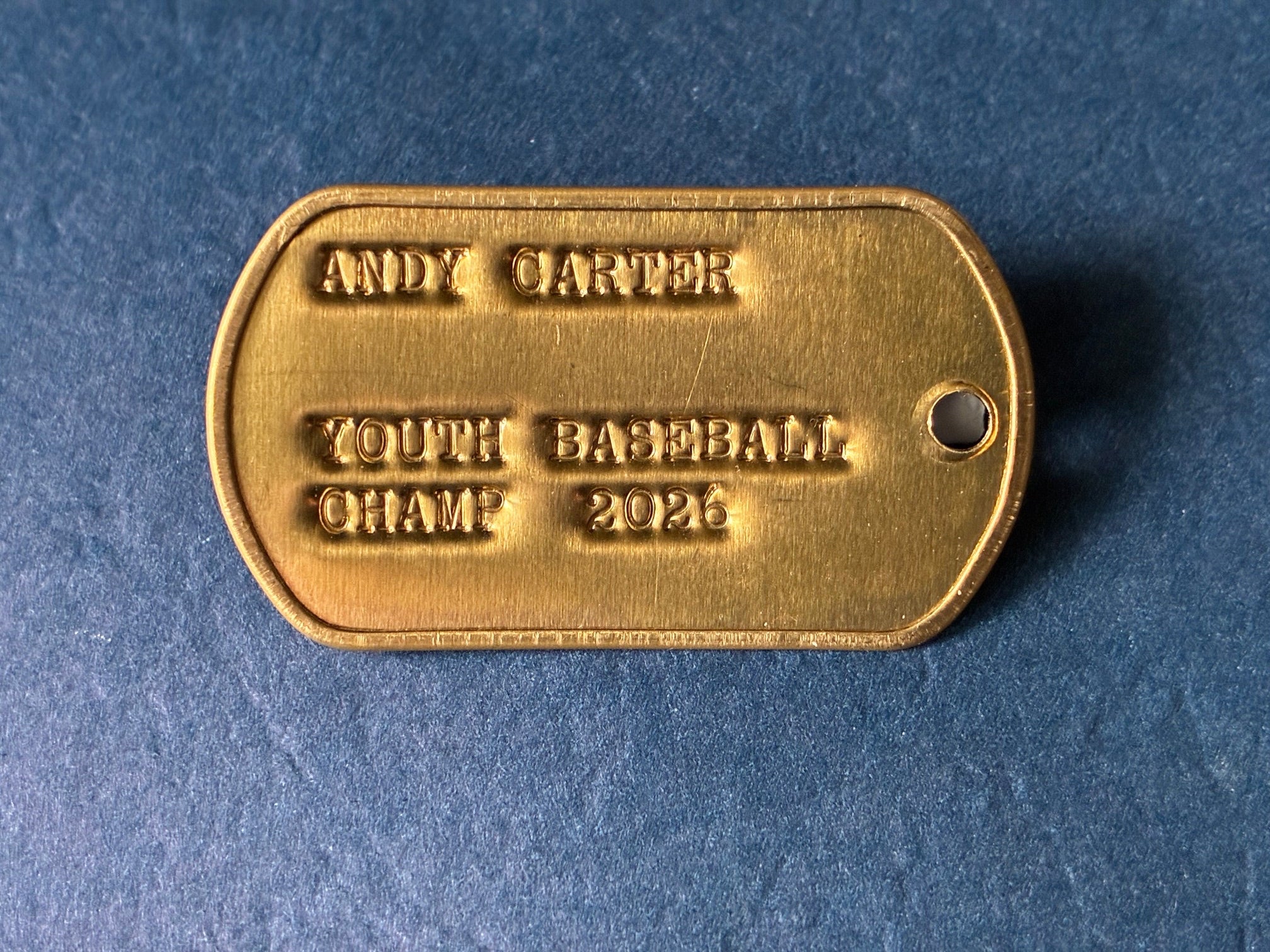 Brass Dog Tag